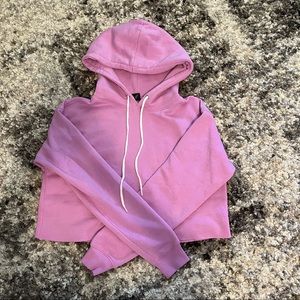 Wild Fable Women’s Pink/Purple Cropped Hoodie Size S